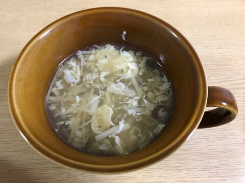 キノコと生姜の中華スープ